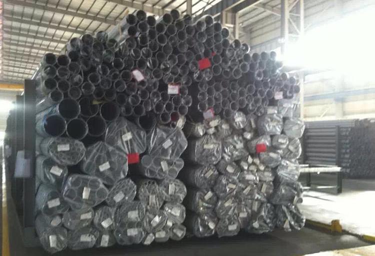 永穗不銹鋼圓管已包裝，待發貨倉庫